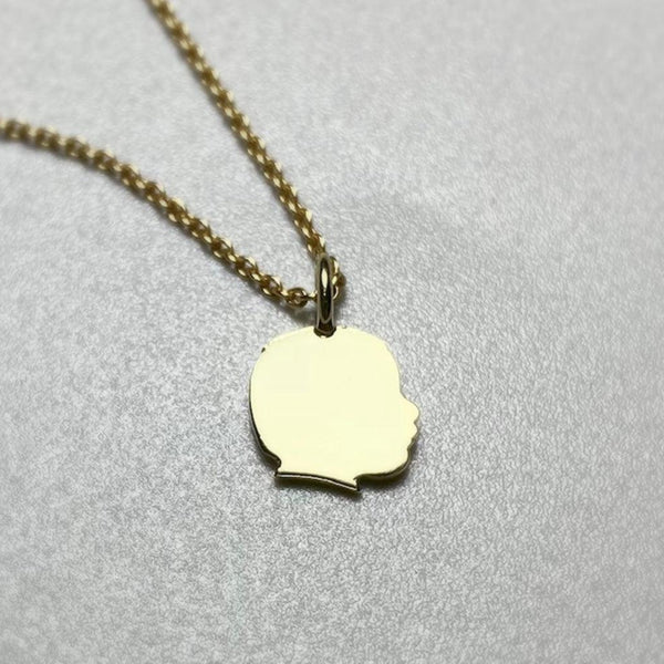 Golden Silhouette Pendant PETITE Konterfey Handmade Jewellery